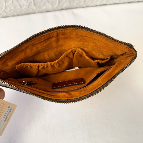 Patricia Nash Purse Cassini Leather Wristlet Wallet  Floral Print Leather Bag